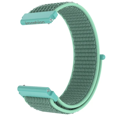 Afbeelding van Nylon bandje klittenband Universeel 22 mm aansluiting Mintgroen imoshion