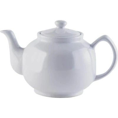 Afbeelding van Price en Kensington Theepot 10 pers. Niet zwaar Handvat blijft koud 1u warm Aardewerk Wit 1.5 L