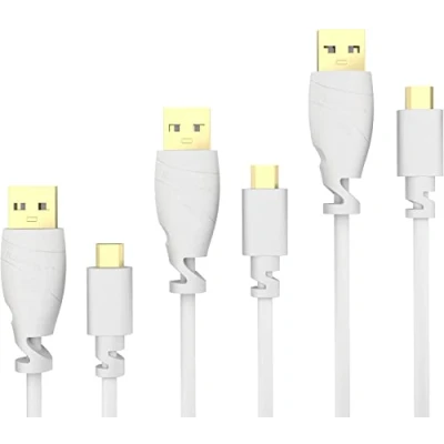 Afbeelding van KabelDirekt Micro USB kabel 3x 1,5 m (USB 2.0, oplaadkabel, datakabel, wit) TOP Series