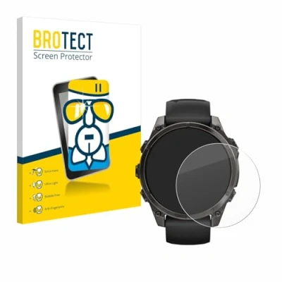 Afbeelding van BROTECT Glas Screen Protector voor Garmin Fenix 8 AMOLED (47 mm) Schermbeschermer [9H Hardheid, Beschermglas Folie niet Gehard Glas]