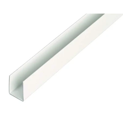 Afbeelding van Alberts 484538 U profiel kunststof, wit 1000 x 21 10 mm