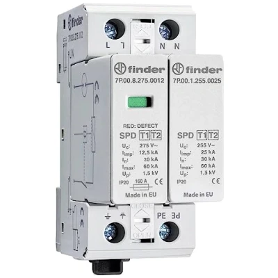 Afbeelding van Finder 7P.02.8.275.1012 Overspanningsafleider 60 kA 1 stuk(s)