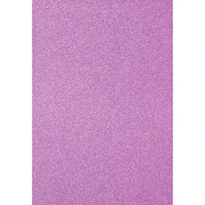 Afbeelding van Florence Glitter Cardstock Gekleurde kaart A4 Lavendel Paars 5 vellen knutselpapier Scrapbook papier voor kaarten maken en andere papierambachten 250 g/m²