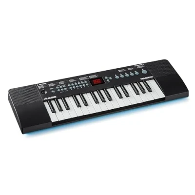 Afbeelding van Alesis Melody 32 draagbare toetsen mini digitale piano / keyboard met ingebouwde luidsprekers, 300 geluiden, 40 demosongs, USB MIDI connectiviteit