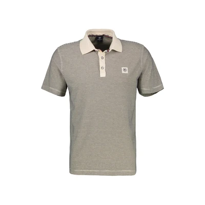 Afbeelding van Lerros Poloshirt Gestreept 2523211 106 Bone White Mannen Maat L