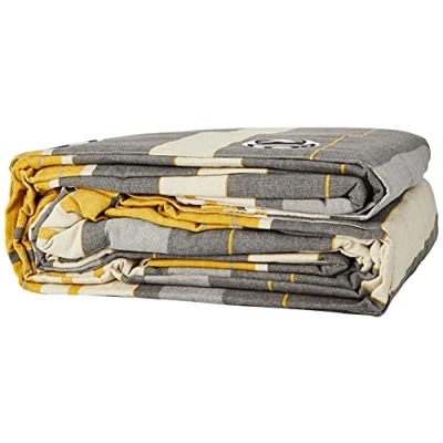 Afbeelding van Fusion Twee gordijnpanelen, katoen, polyester, oker, 229 cm (90) x