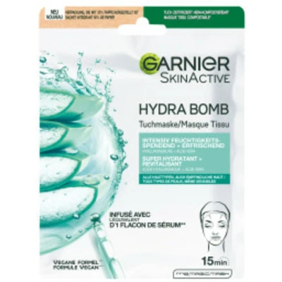 Afbeelding van 3x Garnier SkinActive Hyaluronzuur Aloë Vera Tissue Gezichtsmasker