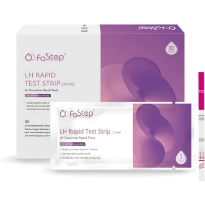 Afbeelding van Fastep 30 stuks ovulatietest kit LH teststrips vruchtbaarheidstest voor vrouwen