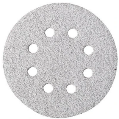 Afbeelding van Hikoki accessoires Schuurschijf D.125 K80 Velcro Wit (10 St) 753133