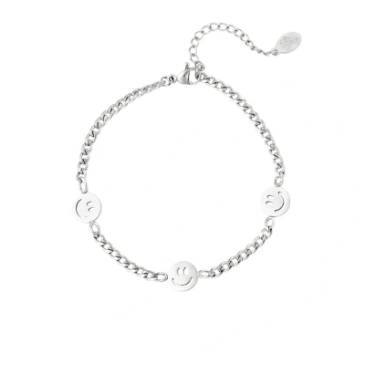 Afbeelding van Armband Smileys Yehwang One size Zilver