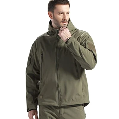 Afbeelding van FREE SOLDIER Heren groene tactische jas Outdoor softshell jassen