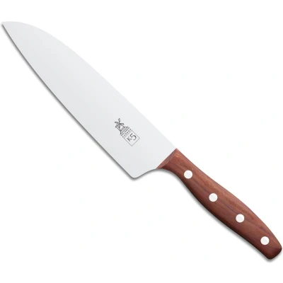 Afbeelding van Robert Herder K5 Koksmes XL Carbonstaal Licht Gebogen Lemmet 18 cm Heft Pruimenhout