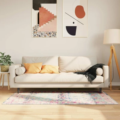 Afbeelding van vidaXL Vloerkleed wasbaar anti slip 80x150 cm meerkleurig