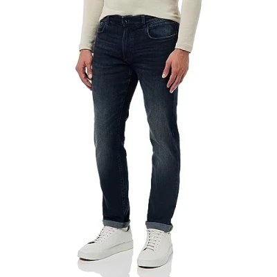 Afbeelding van camel active Slim fit jeans, Heren, Maat: 34x32, Dark indigo
