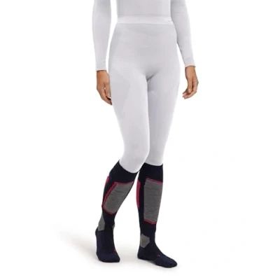 Afbeelding van FALKE Dames baselayer broek Warm Long W TI, functioneel materiaal sneldrogend 1 stuk, wit (White 2860) nieuw milieuvriendelijk, XS