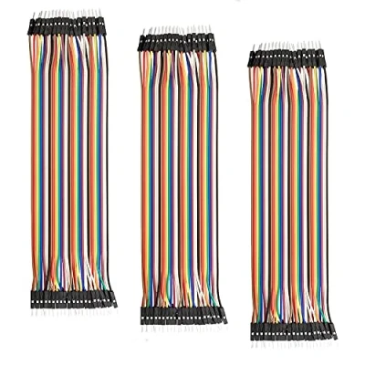 Afbeelding van AZDelivery 3 x Jumper Draadkabel 40 stuks per 20 cm M2M Man naar compatibel met Arduino en Raspberry Pi Inclusief E Book!