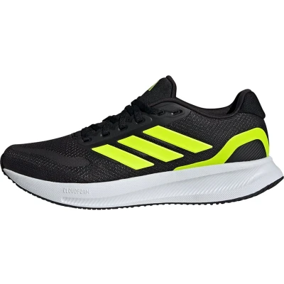 Afbeelding van adidas Performance Runfalcon 5 Hardloopschoenen neutraal, Heren, Maat: 46, Core black lucid lemon cloud white Textiel/ synthetisch