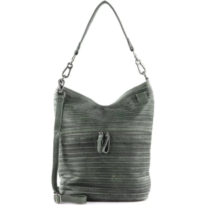 Afbeelding van FREDsBRUDER Leren Schoudertas Bommel Shoulder Bag Matcha Green Olijfgroen
