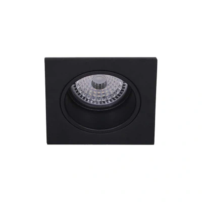 Afbeelding van Artdelight Zwarte inbouwspot Downel vierkant DL 2708 BL