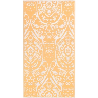 Afbeelding van vidaXL Buitenkleed 190x290 cm PP oranje en wit