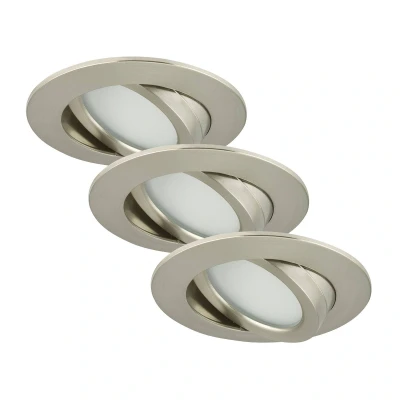 Afbeelding van Briloner Leuchten LED inbouwlamp, dimbaar, inbouwspot, spots, plafondspot, lampen woonkamer, inbouwspot 230V, plafondinbouwlampen, inbouwspots, draaibaar, rond [energieklasse A+]