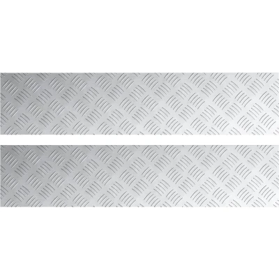 Afbeelding van vidaXL Zilver Aluminium 90 x 20 0.3 cm Antislip
