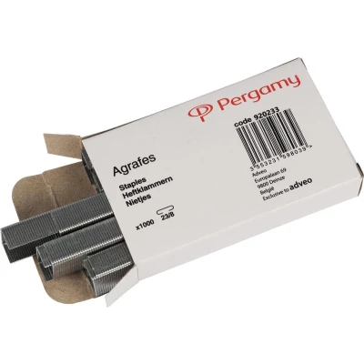 Afbeelding van Pergamy nietjes 23/8, 1000 stuks
