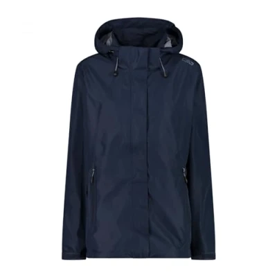 Afbeelding van CMP Campagnolo, Vrouwen, Buitenjas, CMP, Zip Hood Jacket Met Ventilatie, ZWART Blauw, D42 (42), 42