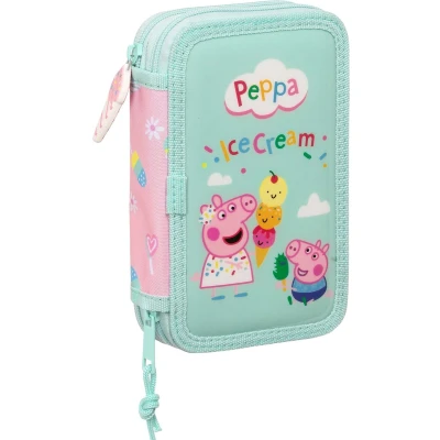 Afbeelding van Peppa Pig Gevuld Etui, Ice Cream 28 st. 19,5 x 12,5 4 cm Polyester