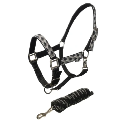 Afbeelding van MHS Turnout halster set Pony Check