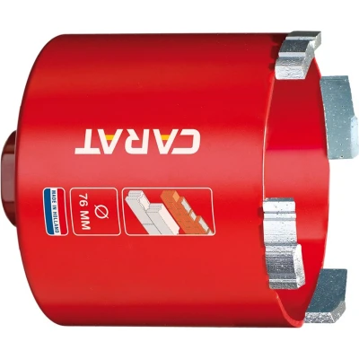 Afbeelding van Carat HTS0766040 Dustec Diamant dozenboor voor baksteen en abrasieve materialen 76 x 60 mm