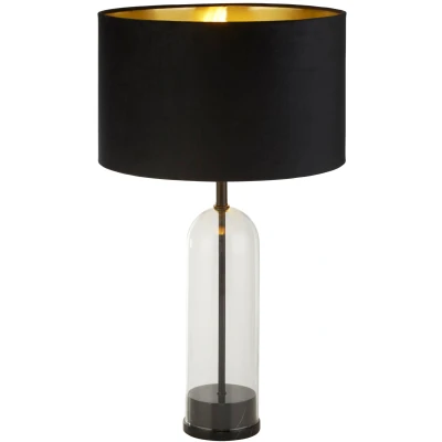 Afbeelding van Searchlight Unieke tafellamp Oxford met zwarte kap EU81710BK