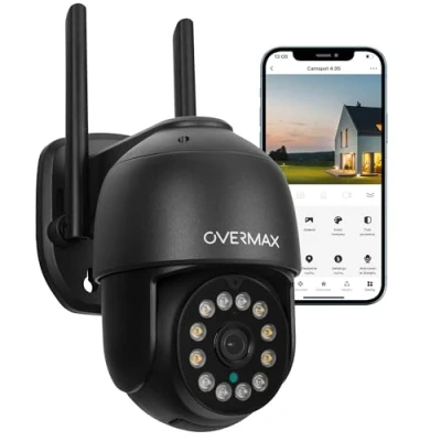 Afbeelding van Overmax Camspot 4.95 SMART Beveiligingscamera voor buiten Intelligente bewegingsdetectie Nachtmodus tot 60m Alarm iOS / Android APP IP66 PoE 100m