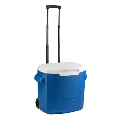 Afbeelding van Coleman Passieve koelbox 16 QT/28QT Performance Wheeled Cooler, thermobox 15/26 l inhoud, mobiele ijsbox met wielen