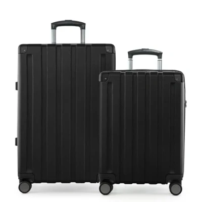Afbeelding van Hauptstadtkoffer Q Damm hardcase trolley, TSA, 4 wielen, zwart, Koffer Set (S+M), Kofferset