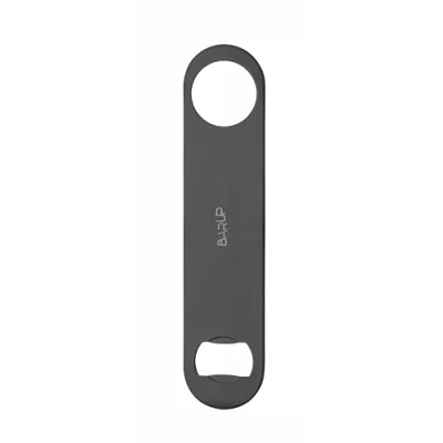 Afbeelding van HENDI Flesopener, BarUp, voor het snel openen van flessen, met extra grip, flair bartending, bar blade, bierflespopener, poedercoating, 178x40x(H)2mm, roestvast staal, zwart