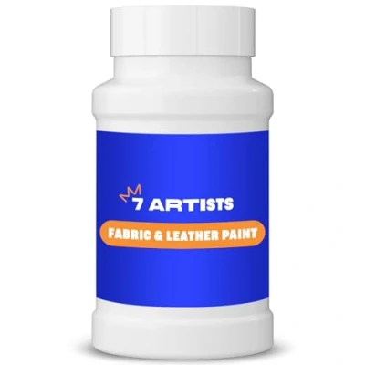 Afbeelding van 7 Artists Textielverf Witte 500 ml Textile Paint Leer Schilderen Leerverf Permanente Schoenschilderen Schoenverf Fabric
