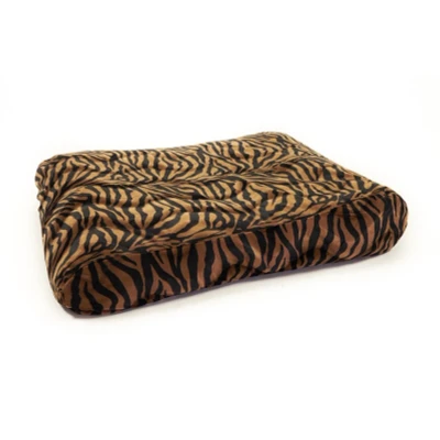 Afbeelding van Hondenkussen Bonfire Zebra zwart/bruin 100x75x15 cm EPS korrels