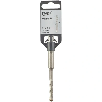 Afbeelding van Milwaukee Accessoires SDS+ Contractor 2 snijder 6 x 110 1 pc 4932471217