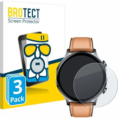 Afbeelding van BROTECT AirGlass Matte kogelwerende glasfolie, Smartwatch beschermfolie, Grijs