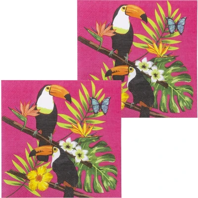 Afbeelding van Servetten Hawaii Toekan 33x33cm 12 stuks
