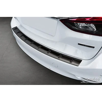 Afbeelding van Avisa Zwart RVS Achterbumperprotector voor Mazda 6 III (GJ) Combi 2012 &#039;STRONG EDITION&#039;