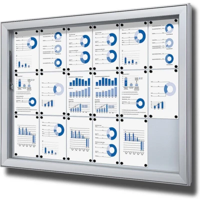 Afbeelding van Vergrendelbaar Notitiebord Outdoor Extra Deep 18x A4