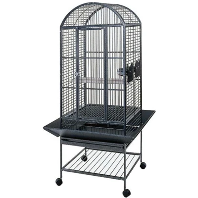 Afbeelding van Strong Papegaaienkooi Villa Minerva 46x46x144 cm zilvergrijs 93017