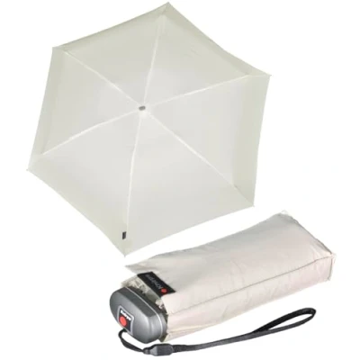Afbeelding van Knirps zakparaplu reizen, Beige UV bescherming, 93 cm, modern&quot; of &quot;compact