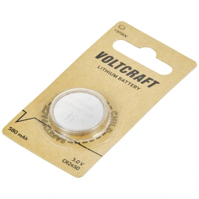 Afbeelding van VOLTCRAFT CR2450 Knoopcel Lithium 3 V 580 mAh 1 stuk(s)