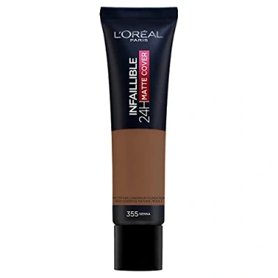 Afbeelding van L&#039;Oréal Paris Infaillible 32H Matte Cover Foundation, Dames, Maat: 30 ml, 355 terre de sienne/sienna