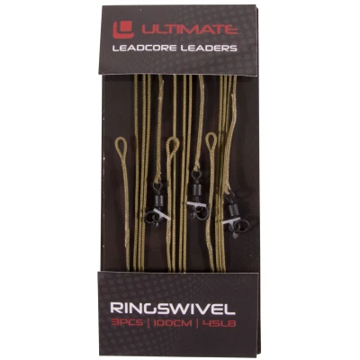 Afbeelding van Ultimate leadcore leader with swivel weed 1m 3pcs Karper onderlijn