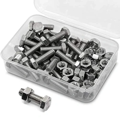 Afbeelding van M6 * 20mm 30 Stuks 304 Roestvrijstalen Zeskantbouten Bouten en Moeren Set, Machineschroeven