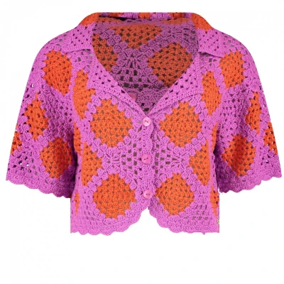Afbeelding van Harper &amp; Yve Top Bente Vivid Viola Sunset Orange HSP M/38
